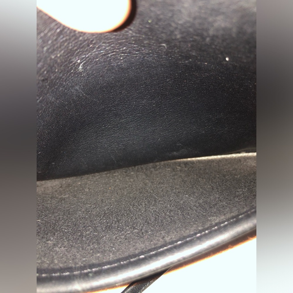 Vintage COACH #9924 Casino Black Leather Satchel Handbag Crossbody in ECU - Picture 12 of 12
